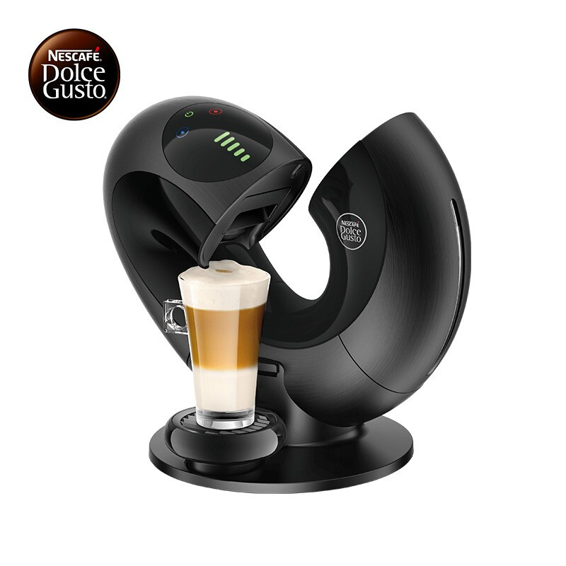 雀巢多趣酷思(Nescafe Dolce Gusto) 高端款咖啡机 家用 商用 全自动 奶泡一体胶囊机 智能触控 Eclipse星光红/炫影黑